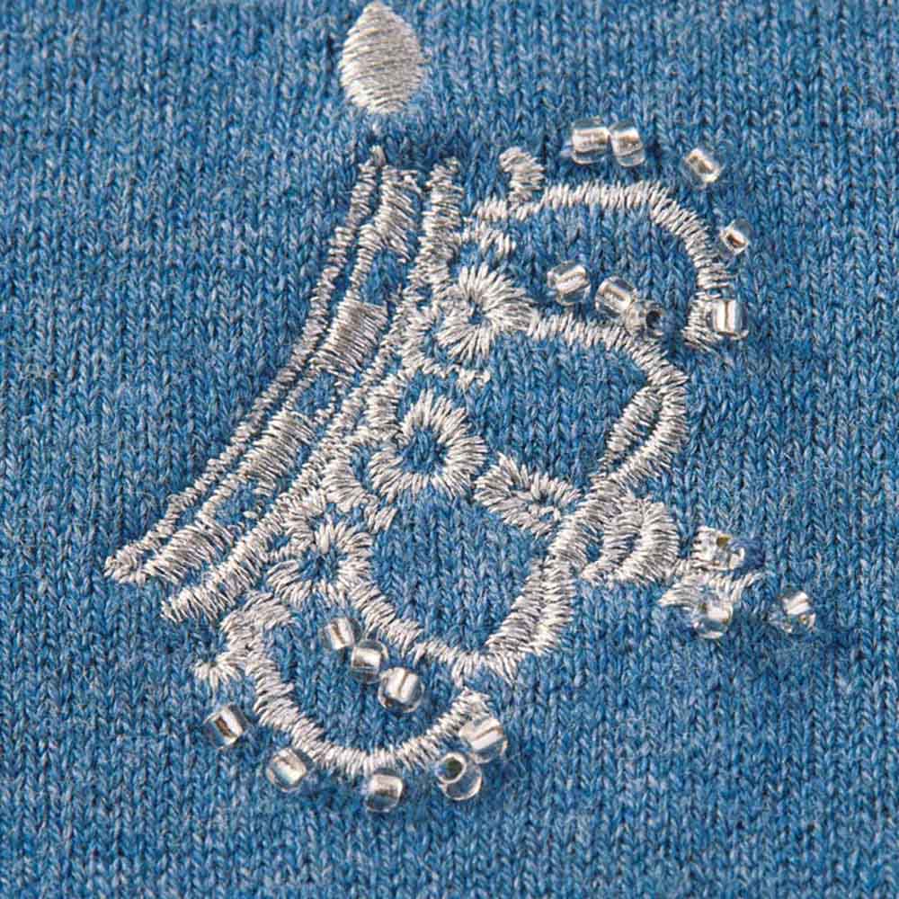 ビーズ刺しゅう入り ニットカーディガン 通販 - ディノス