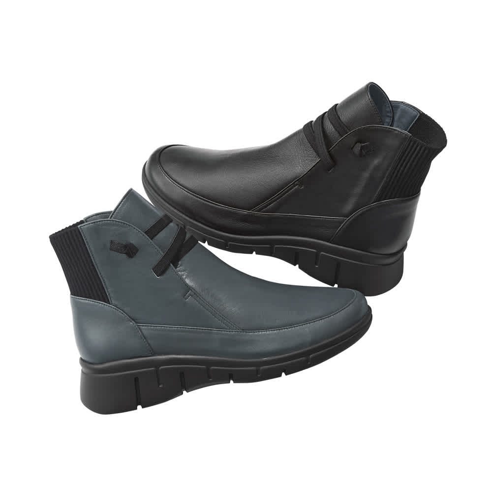 VITA NOVA/ヴィタノーヴァ バックゴア レザー ショートブーツ 通販