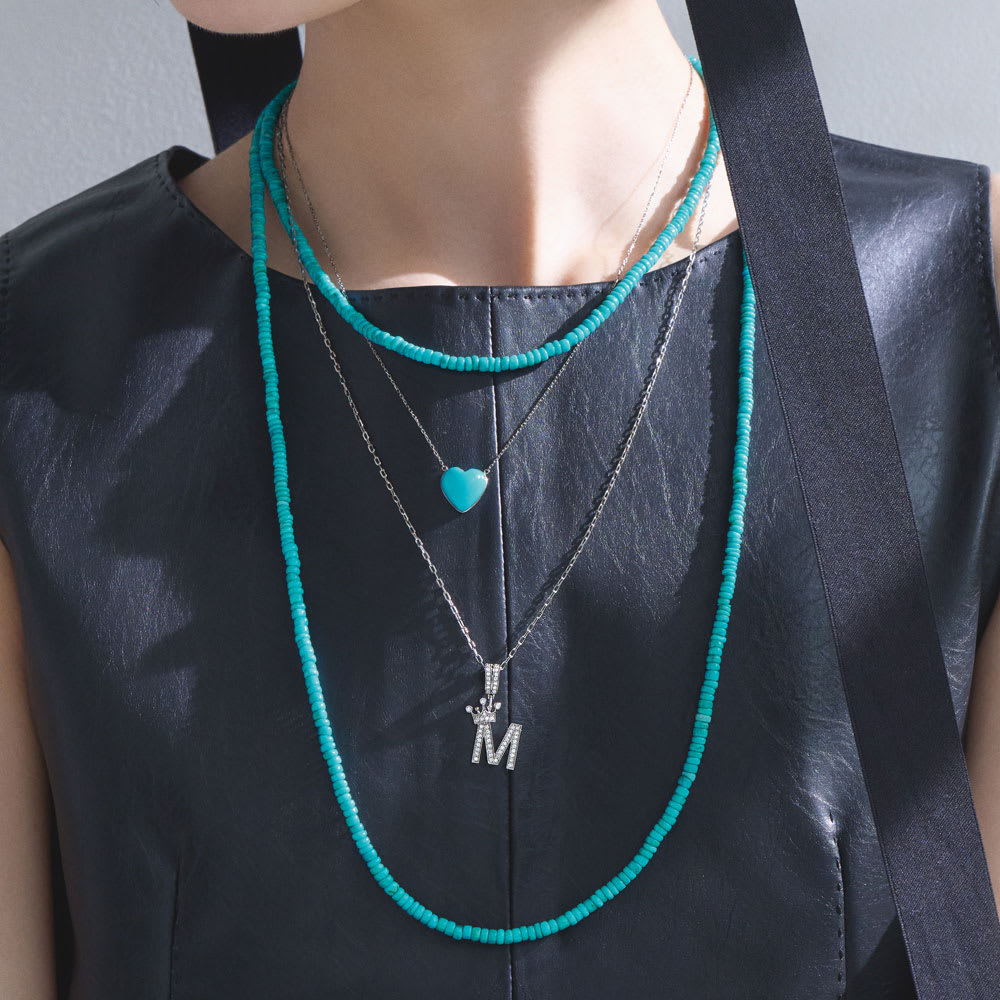 SV ナチュラルターコイズ ネックレス 通販 - ディノス