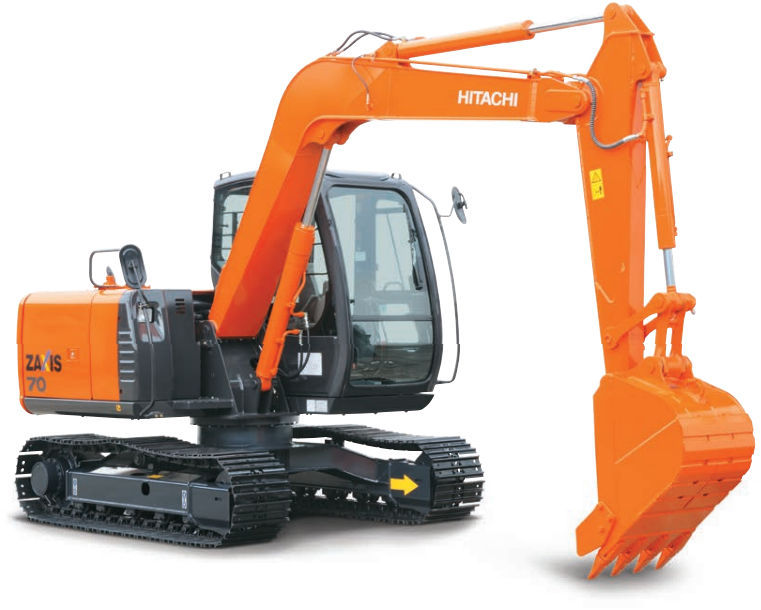 中型油圧ショベル - ZX70-5G - HITACHI Construction Machinery