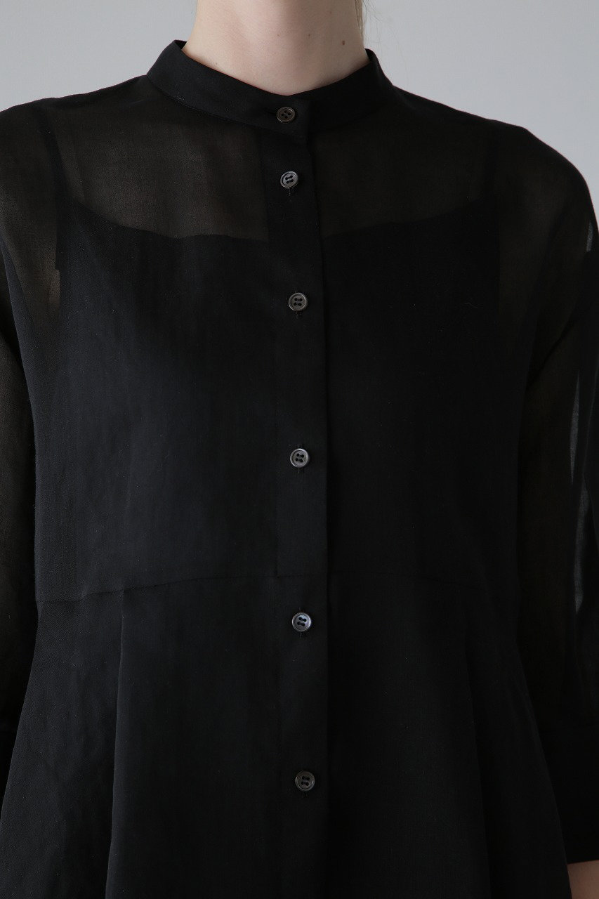 ADORE(アドーア)｜ソフトオーガンジーブラウス/ブラック の通販