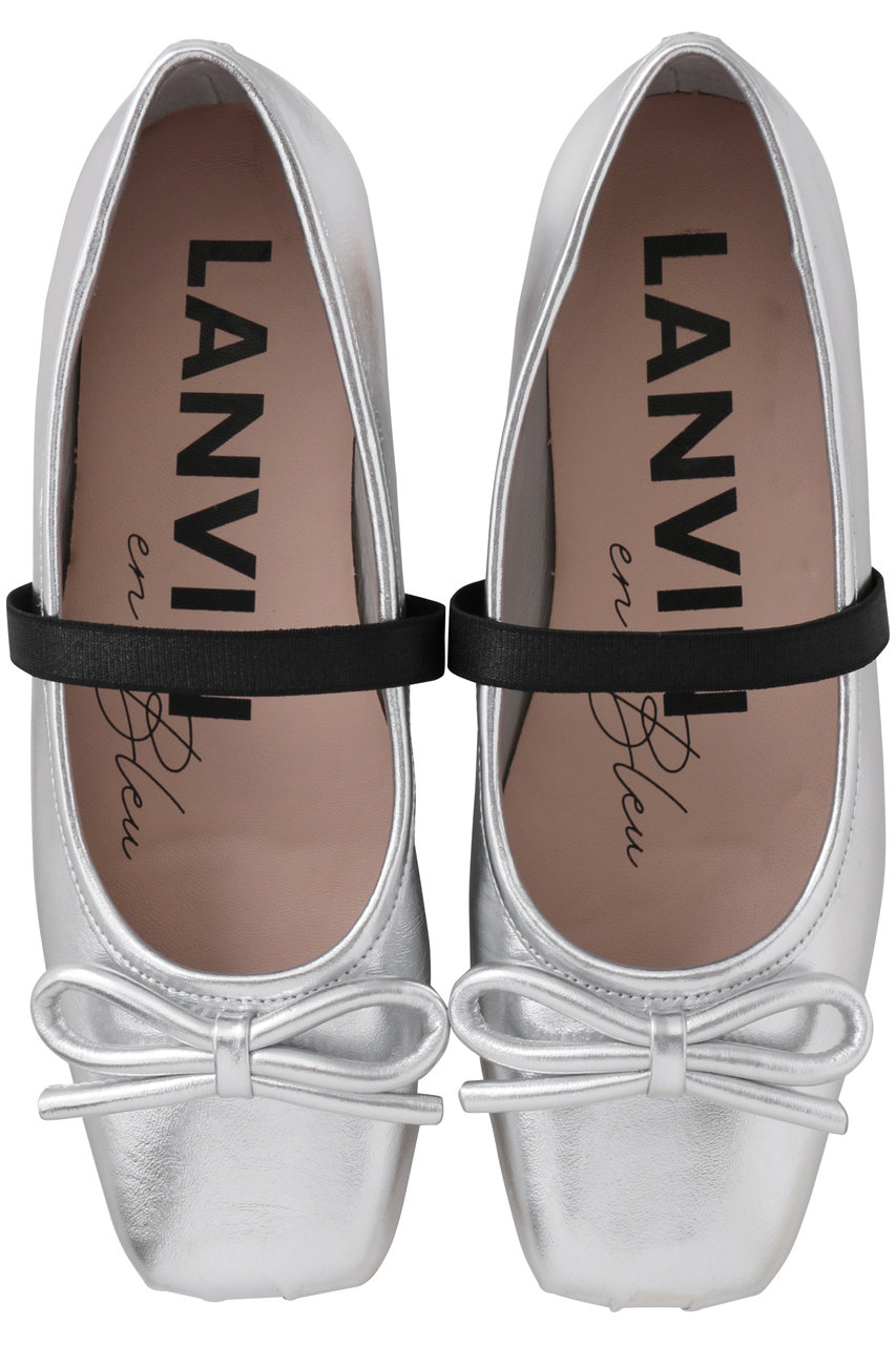 LANVIN en Bleu(ランバン オン ブルー)｜レザーリボンバレエシューズ