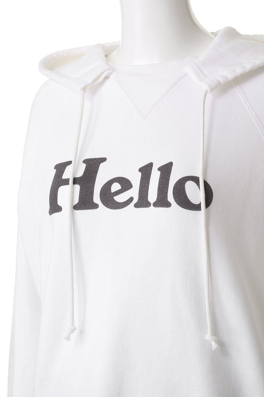 MADISONBLUE(マディソンブルー)｜HELLO HOODIE フーディー/ホワイト の