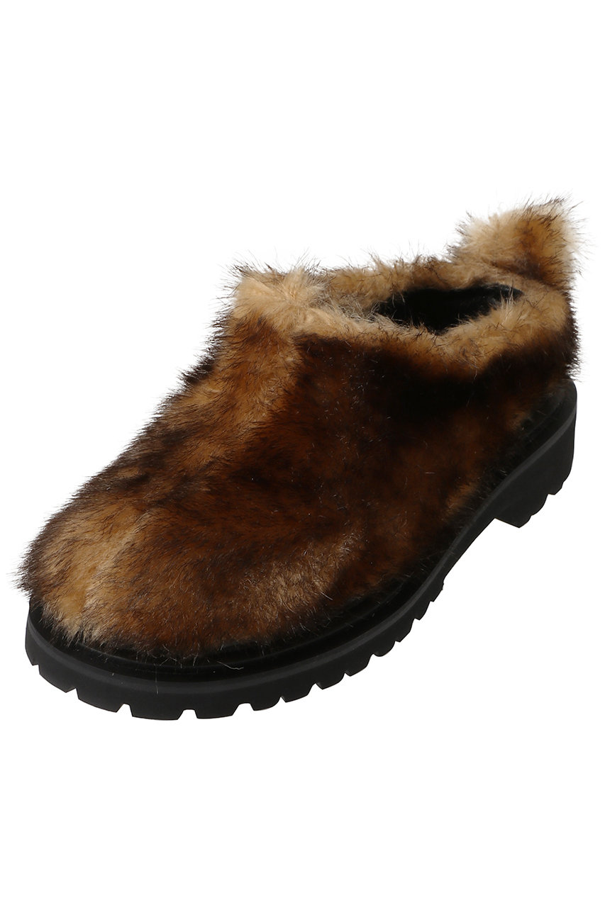 PIPPICHIC(ピッピシック)｜HAILEY フェイクファースリッポン/ブラウン