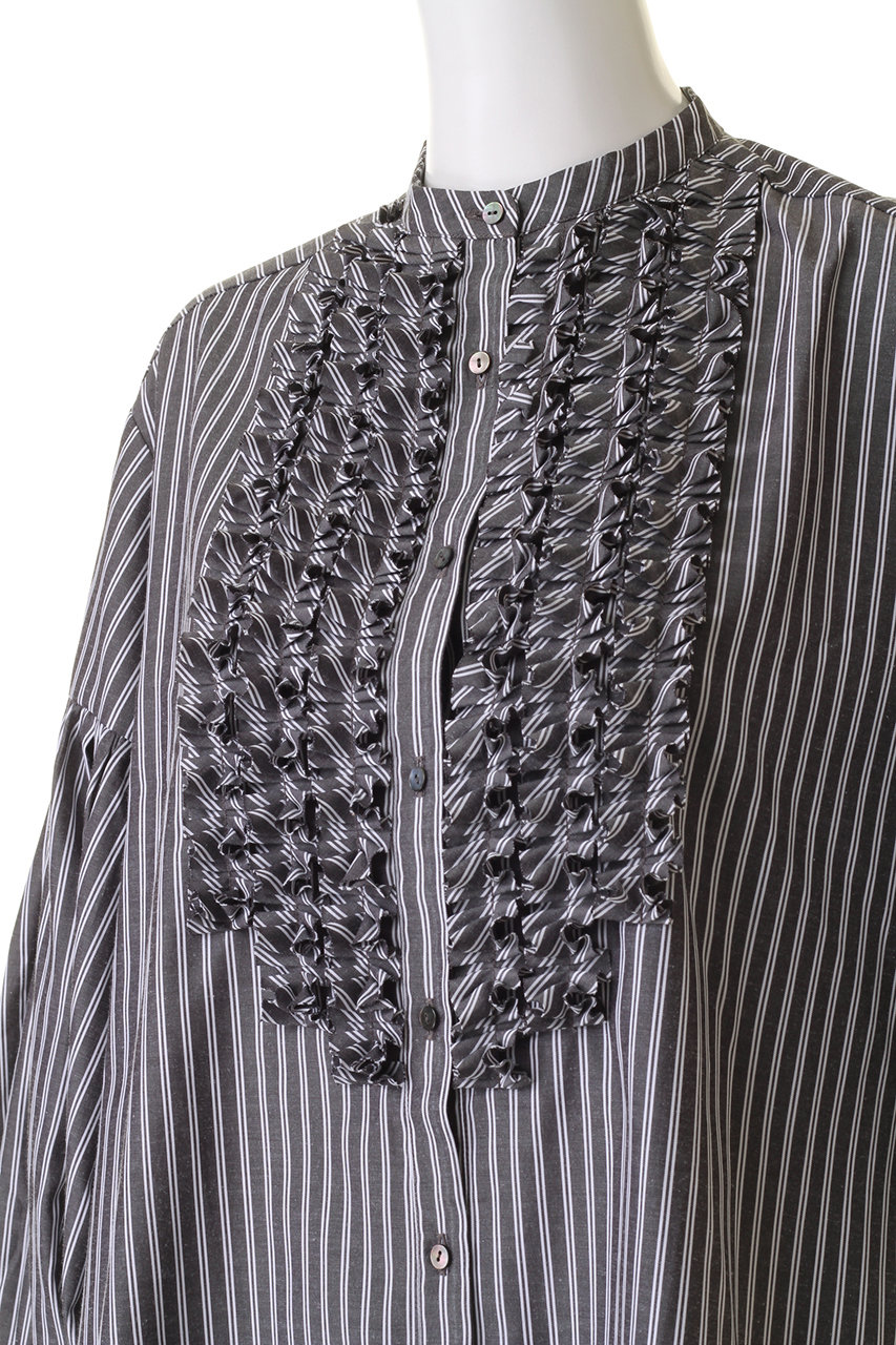 MARILYN MOON(マリリンムーン)｜モダンタックフリルワッシャーブラウス