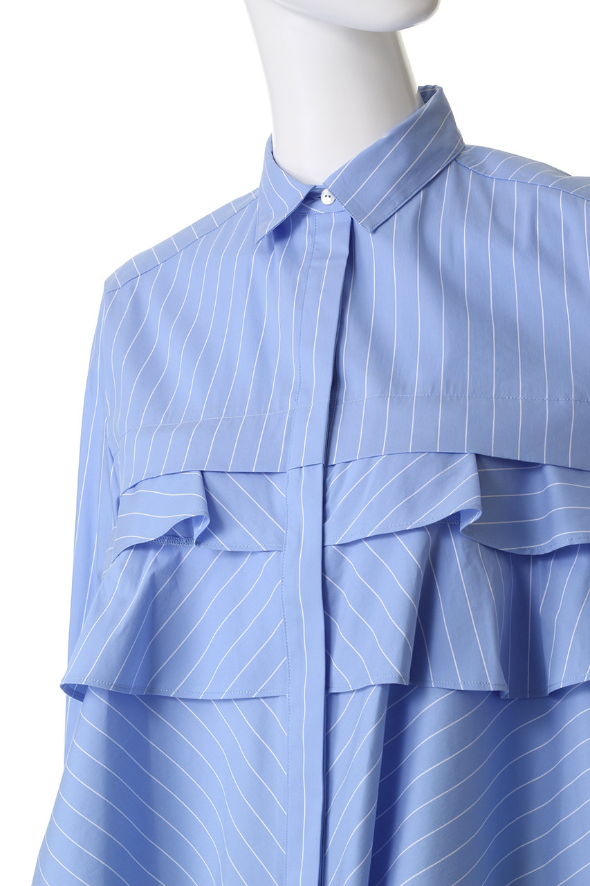 MARILYN MOON(マリリンムーン)｜レイヤードラッフルブラウス/ブルー