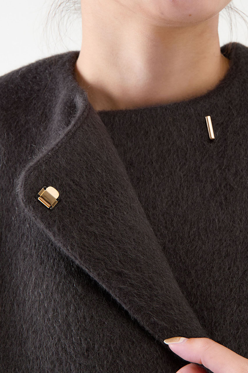 martinique(マルティニーク)｜ノーカラーコート/グレー の通販