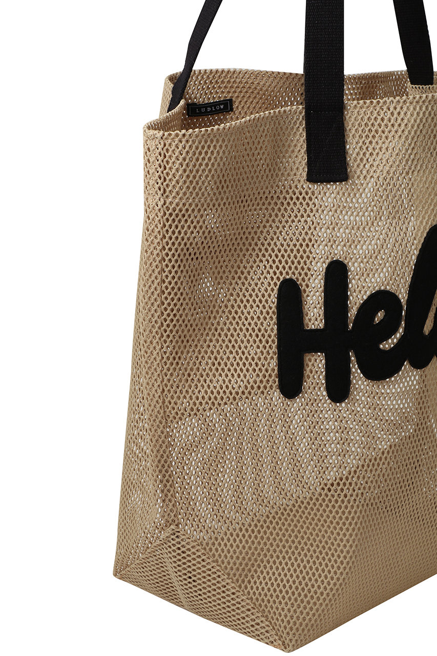 LUDLOW(ラドロー)｜【ELLE SHOP限定】メッシュトートバッグ/ベージュ