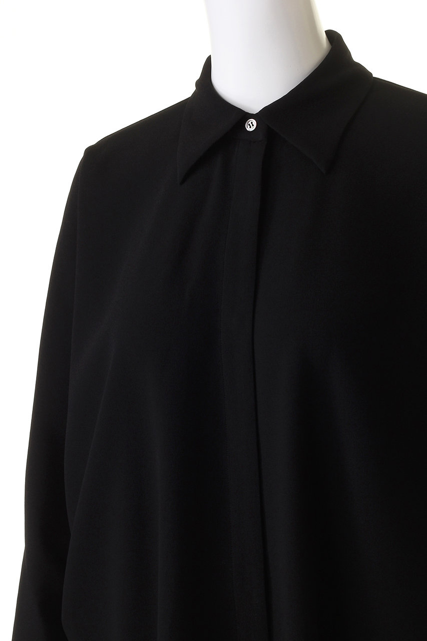 Col Pierrot(コル ピエロ)｜ドルマンスリーブシャツ/ブラック の通販