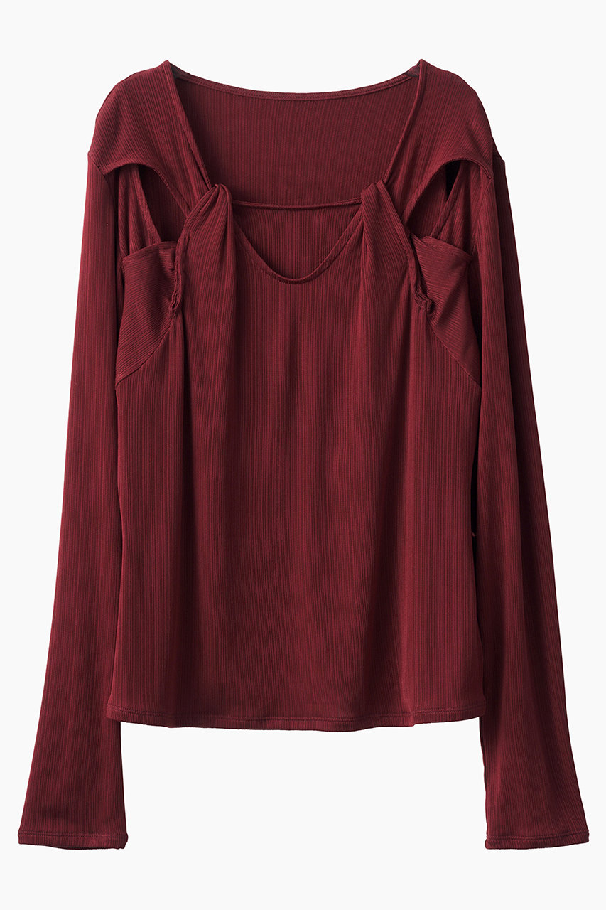 MURRAL(ミューラル)｜Twist トップス/レッド の通販｜ELLESHOP・(エル