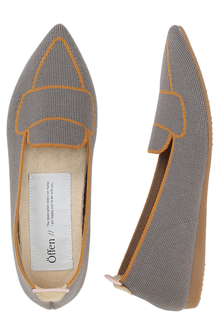 Offen(オッフェン)｜pointed-DROW/GRAY の通販｜ELLESHOP・(エル