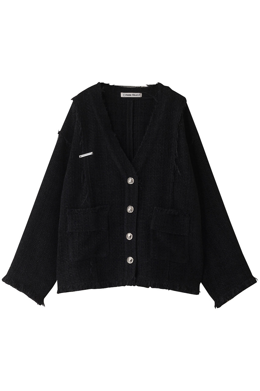 PRANK PROJECT(プランク プロジェクト)｜ツイードカーディガン/BLK