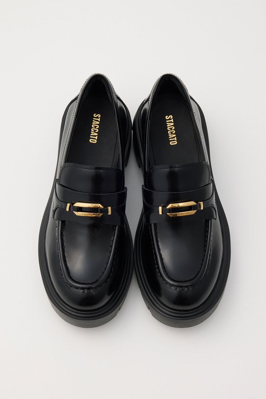 STACCATO(スタッカート)｜フィンタンクソールローファー/ブラック の