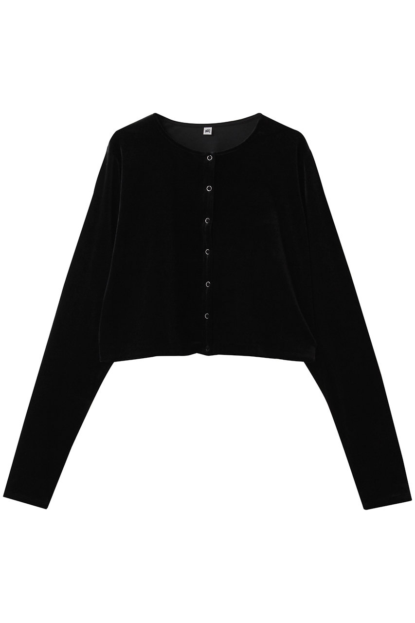HER.(ハー)｜ベロアカーディガン/ブラック の通販｜ELLESHOP・(エル