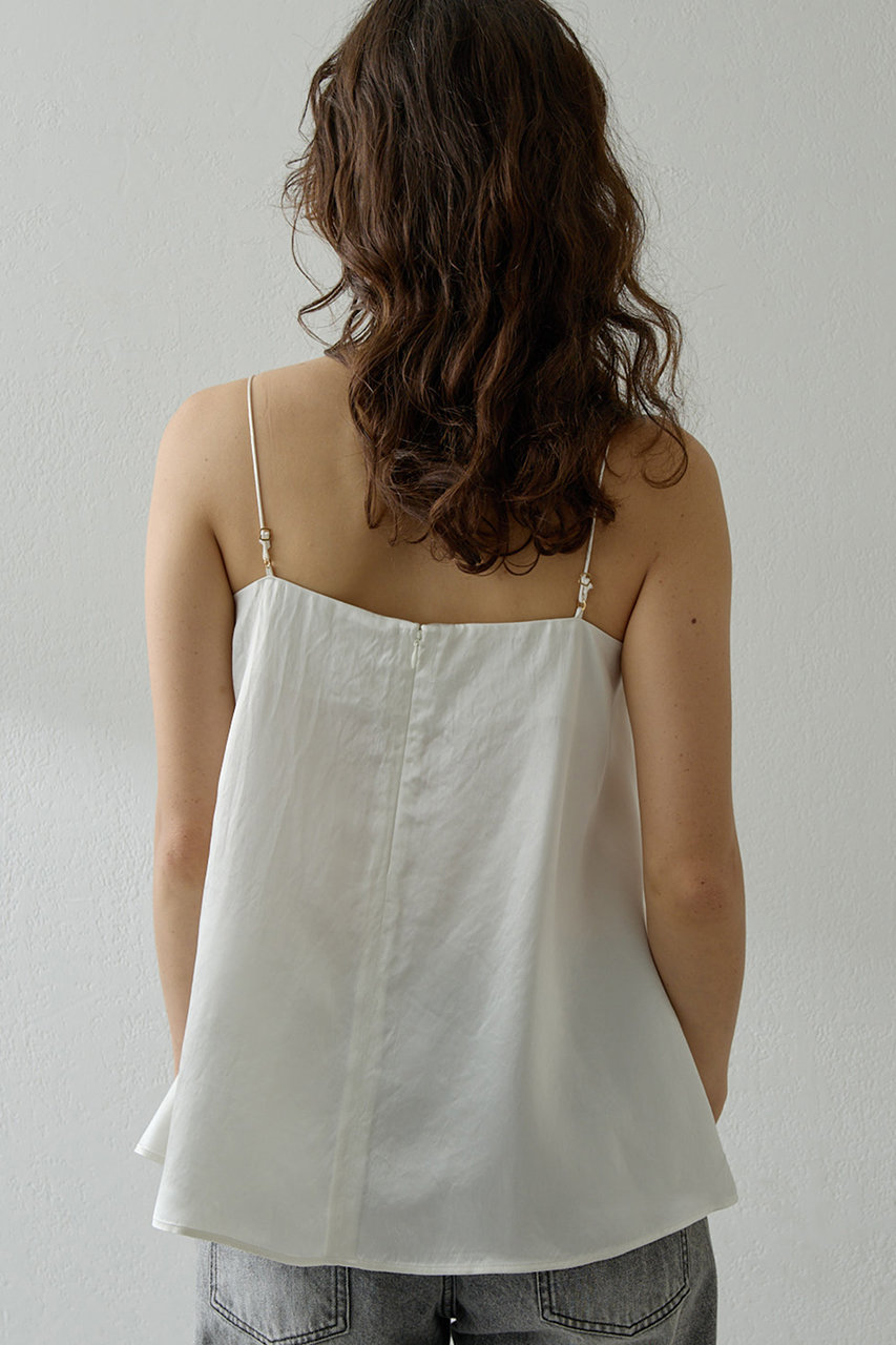 Whim Gazette(ウィム ガゼット)｜サテンキャミソール/オフホワイト の