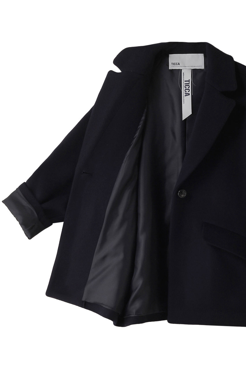 TICCA(ティッカ)｜ジャケコート/ネイビー の通販｜ELLESHOP・(エル
