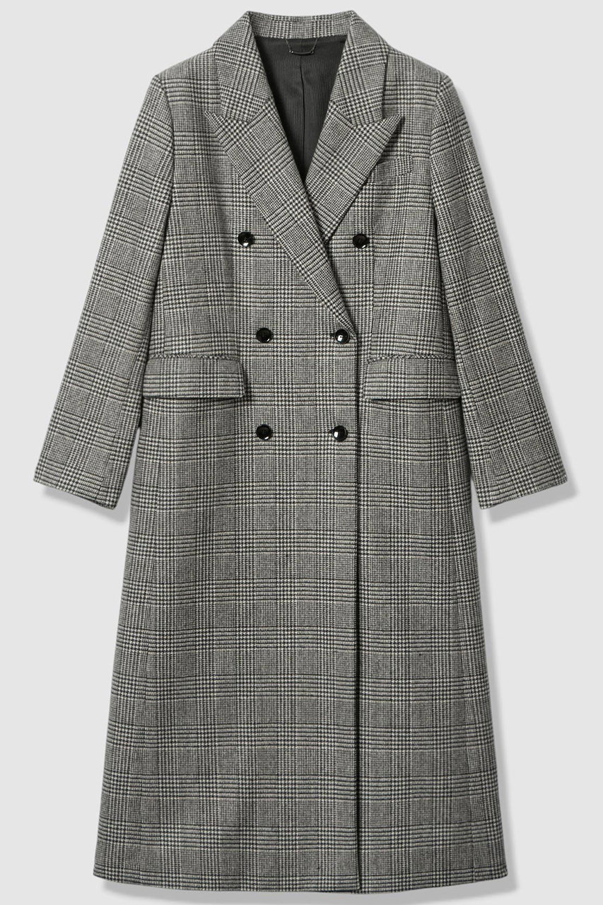 allureville(アルアバイル)｜グレンチェックロングチェスターコート