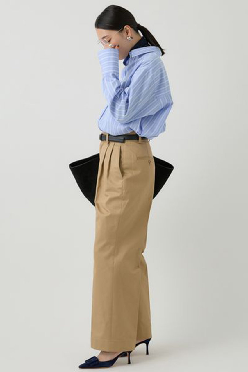 Chaos(カオス)｜2タックチーノパンツ/ベージュ の通販｜ELLESHOP