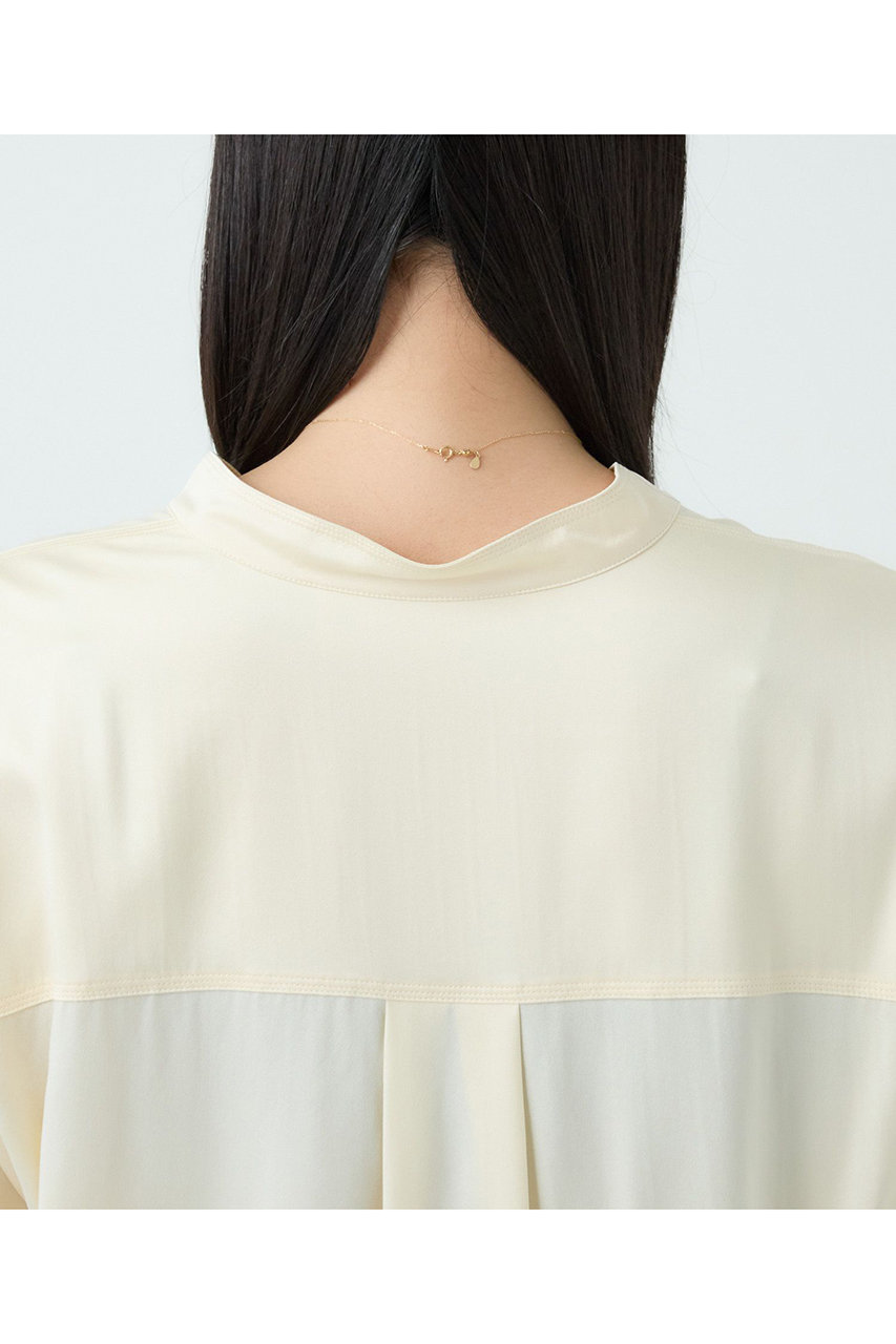 Chaos(カオス)｜モーラスタンドスキッパーブラウス/アイボリー の通販