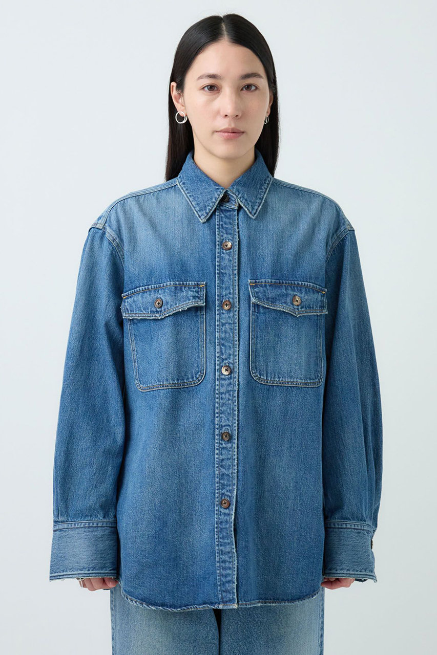 Chaos(カオス)｜【WHY NOT NOW】リバーランチデニムシャツ/ブルー の