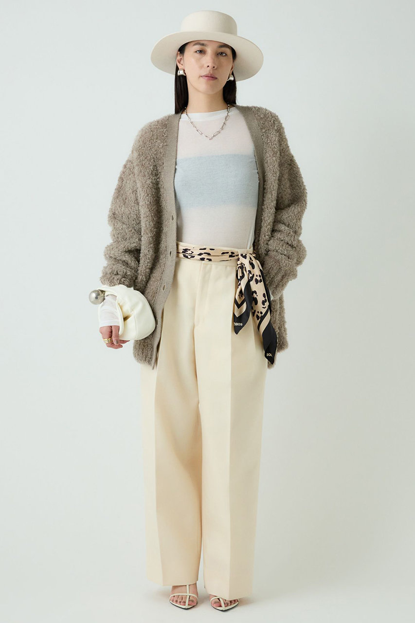 Chaos(カオス)｜ペルシアモールカーディガン/モカベージュ の通販