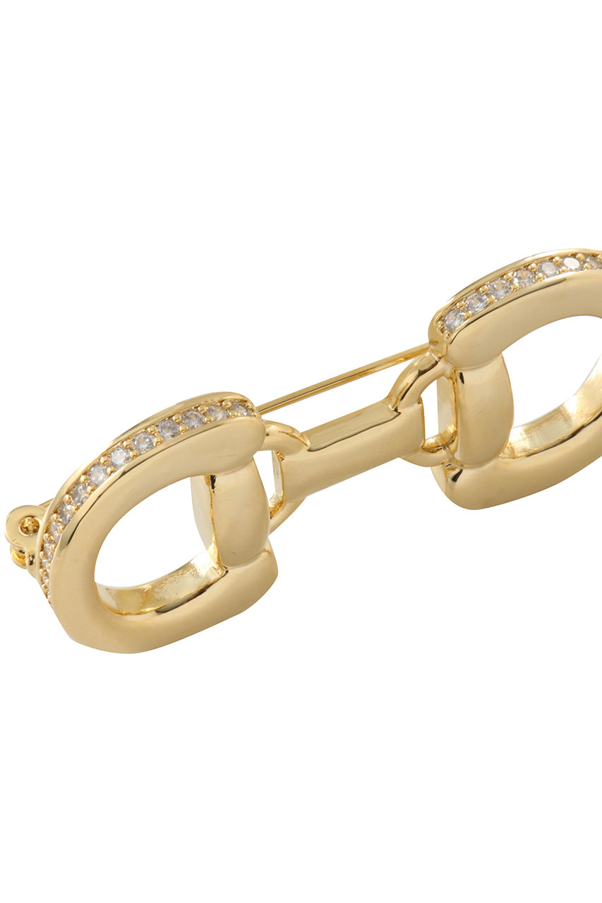 ANAYI(アナイ)｜ホースビットビジューブローチ/ゴールド の通販