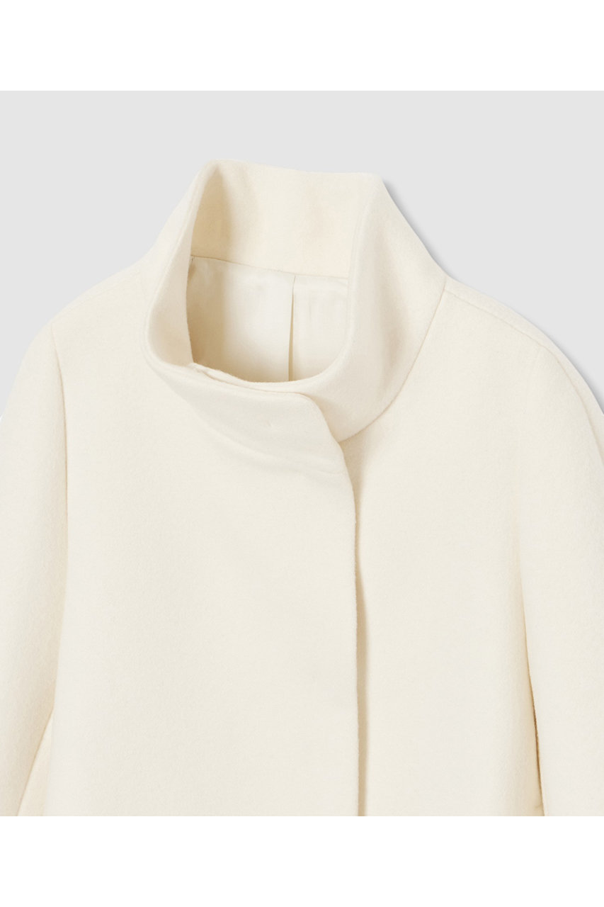 ANAYI(アナイ)｜ウールビーバーショートコート/ホワイト の通販