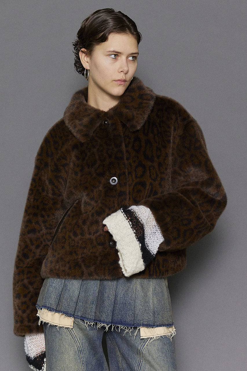 MAISON SPECIAL(メゾンスペシャル)｜Faux Fur Leopard Coat/フェイク