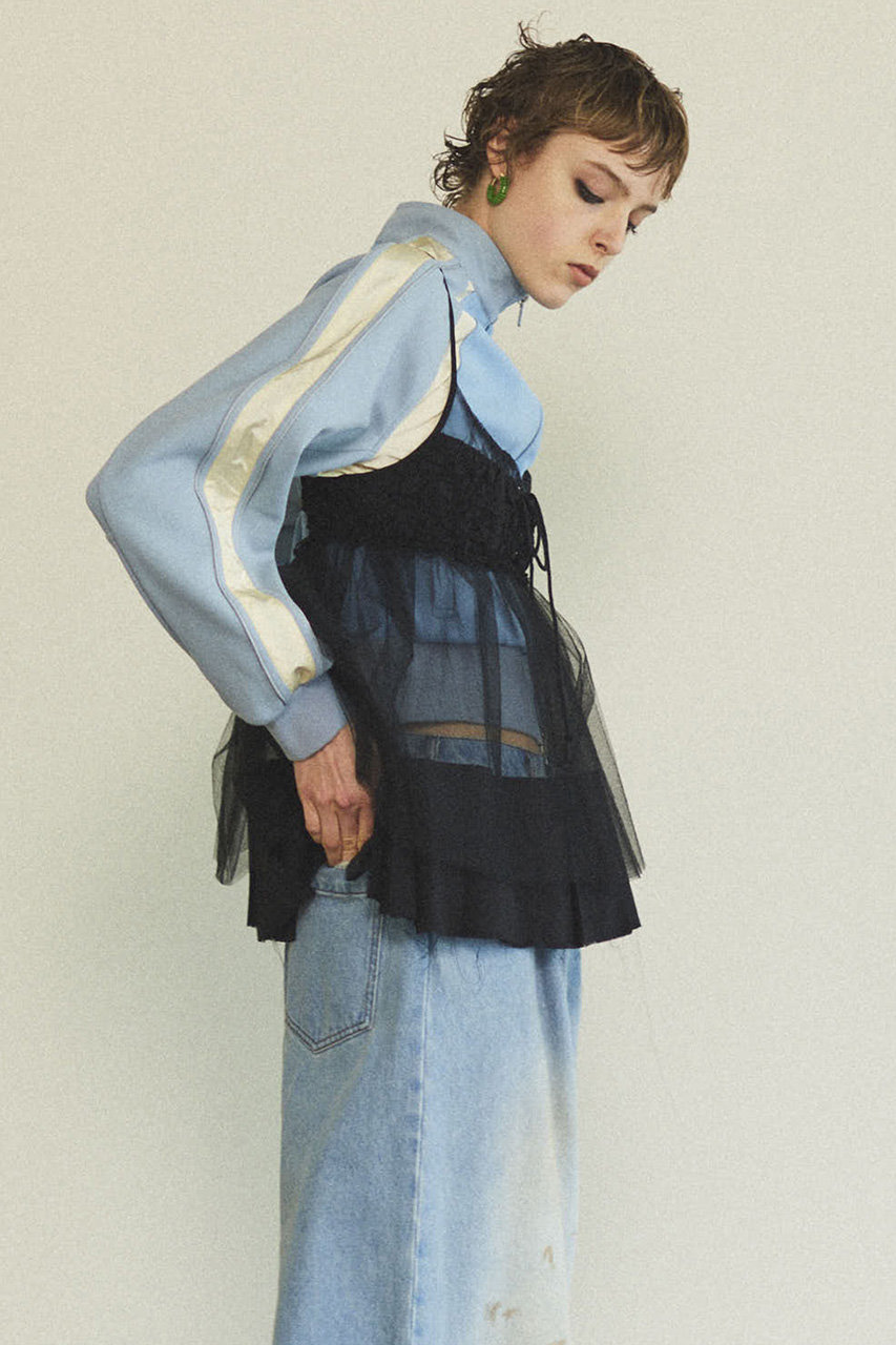 MAISON SPECIAL(メゾンスペシャル)｜See-through Tulle Tunic