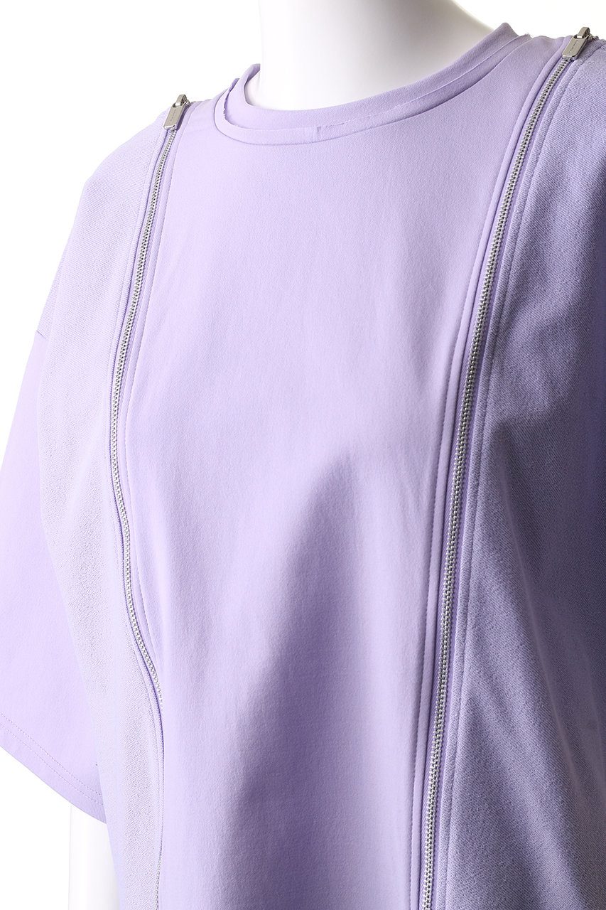 MAISON SPECIAL(メゾンスペシャル)｜Shoulder Zip Design T-shirt