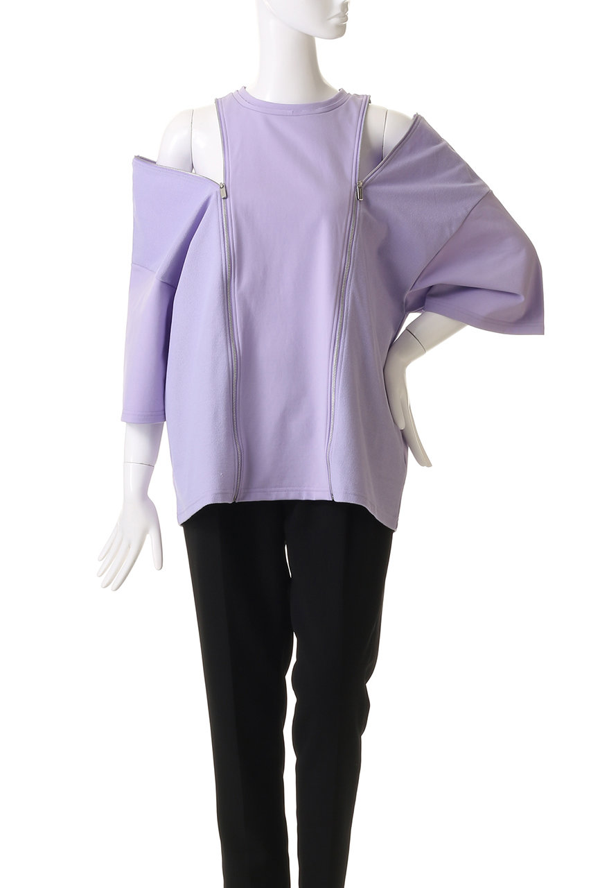 MAISON SPECIAL(メゾンスペシャル)｜Shoulder Zip Design T-shirt