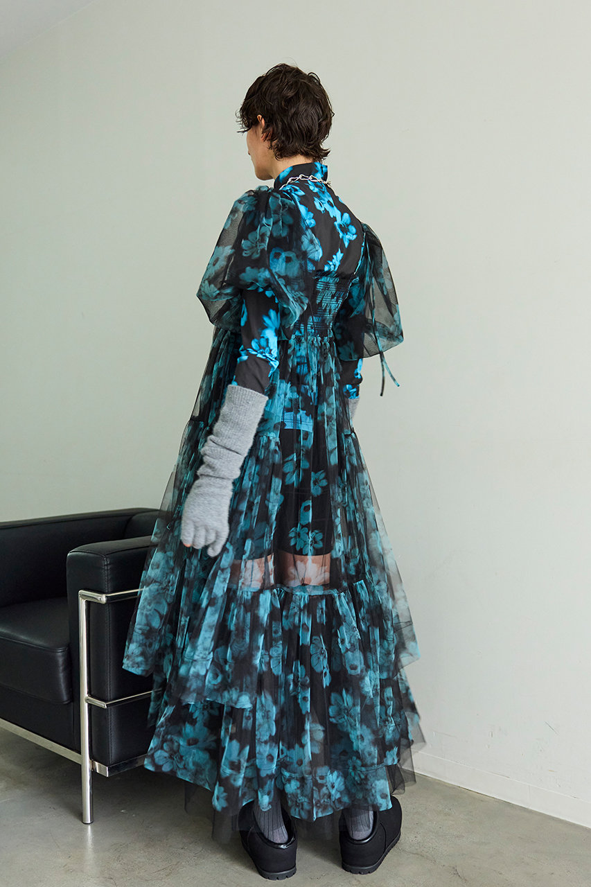 MAISON SPECIAL(メゾンスペシャル)｜2-way tulle Volume Flower Print