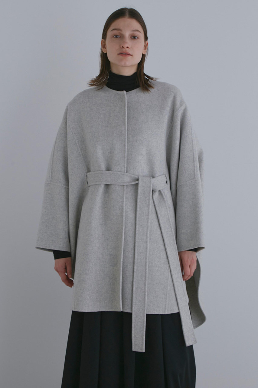 LE PHIL(ル フィル)｜《LE PHIL》ソフトウールリバーポンチョ/グレー