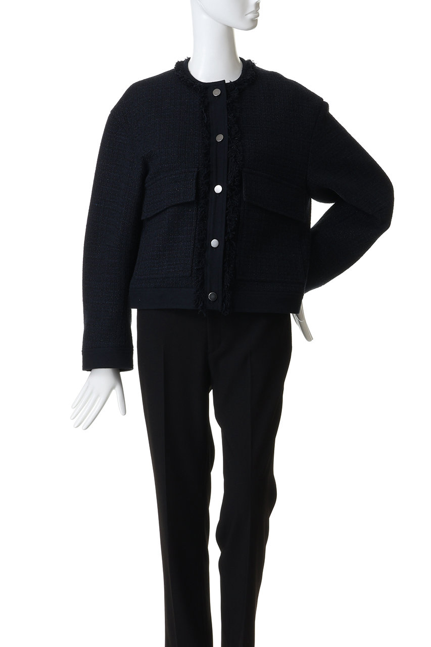 DEPAREILLE(デパリエ)｜コットンツイードジャケット/ネイビー の通販