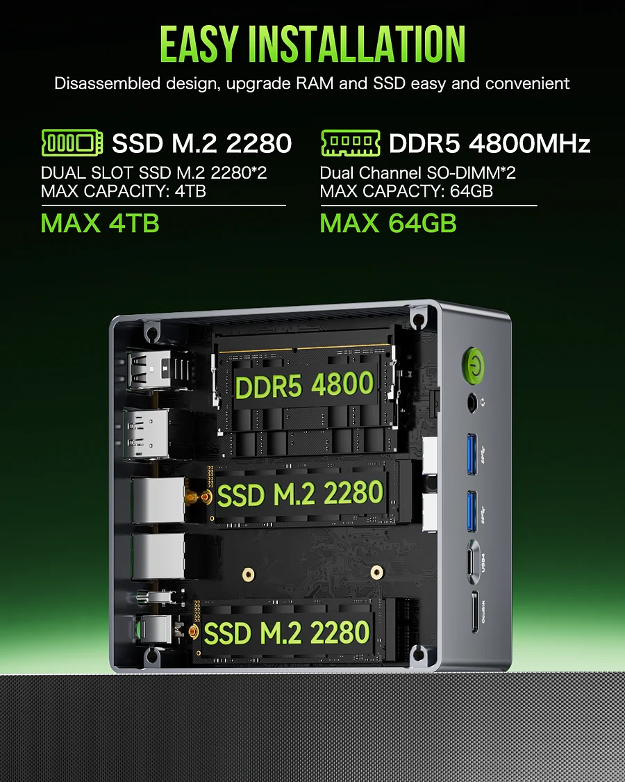 GMKtec GMKtec NucBox M7 Mini PC AMD Ryzen™ 7 PRO 6850H 299.99