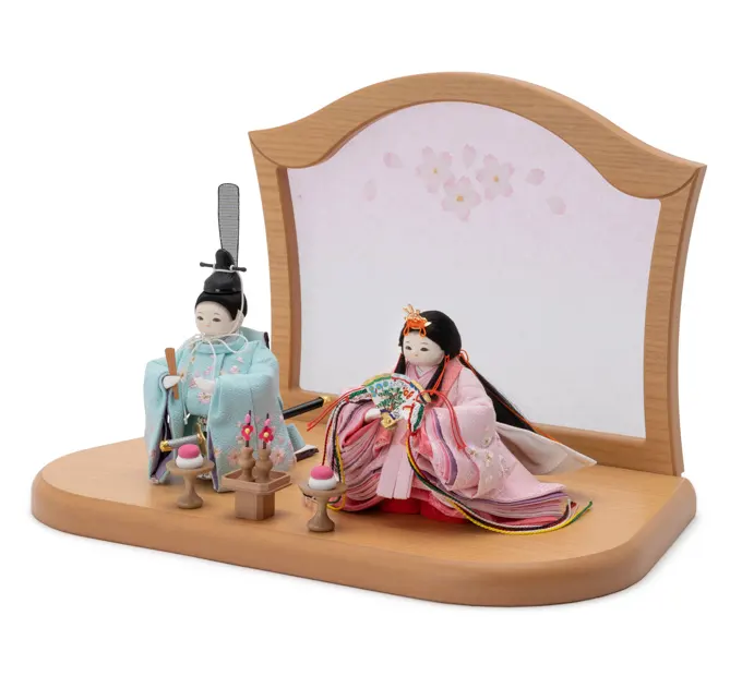 雛人形「雛道具 高坏三宝 ミニ（ナチュラル）」｜雛人形の通販 ふらここ