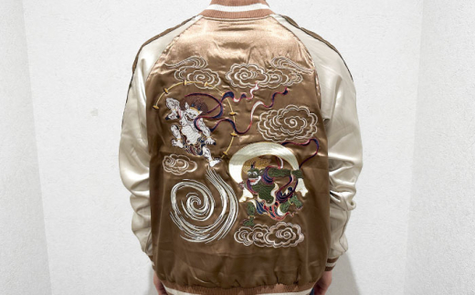 Lサイズ】YOKOSUKA風神雷神リバーシブルスカジャン サイズはS・M・L