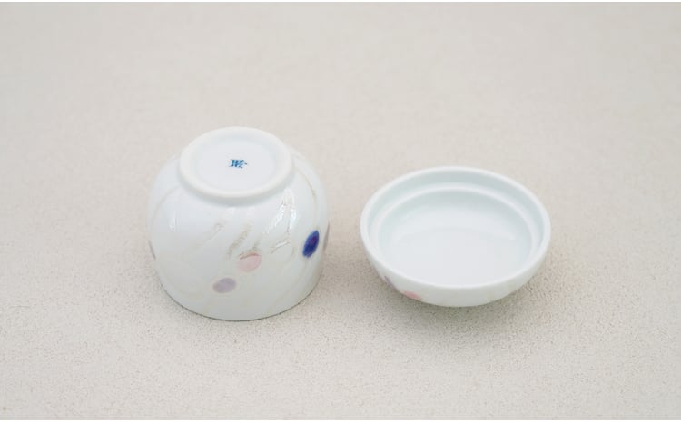 有田焼 蒸し碗 セット（ジュエリー）【田清窯】食器 器 うつわ 蓋物
