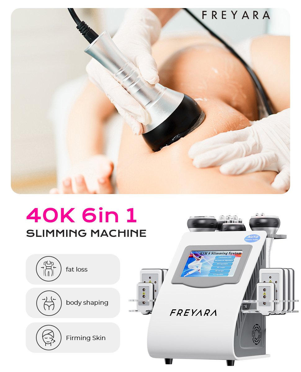 6in1 Ultrasonic Radio Frequency Slimming Machine with Powerful