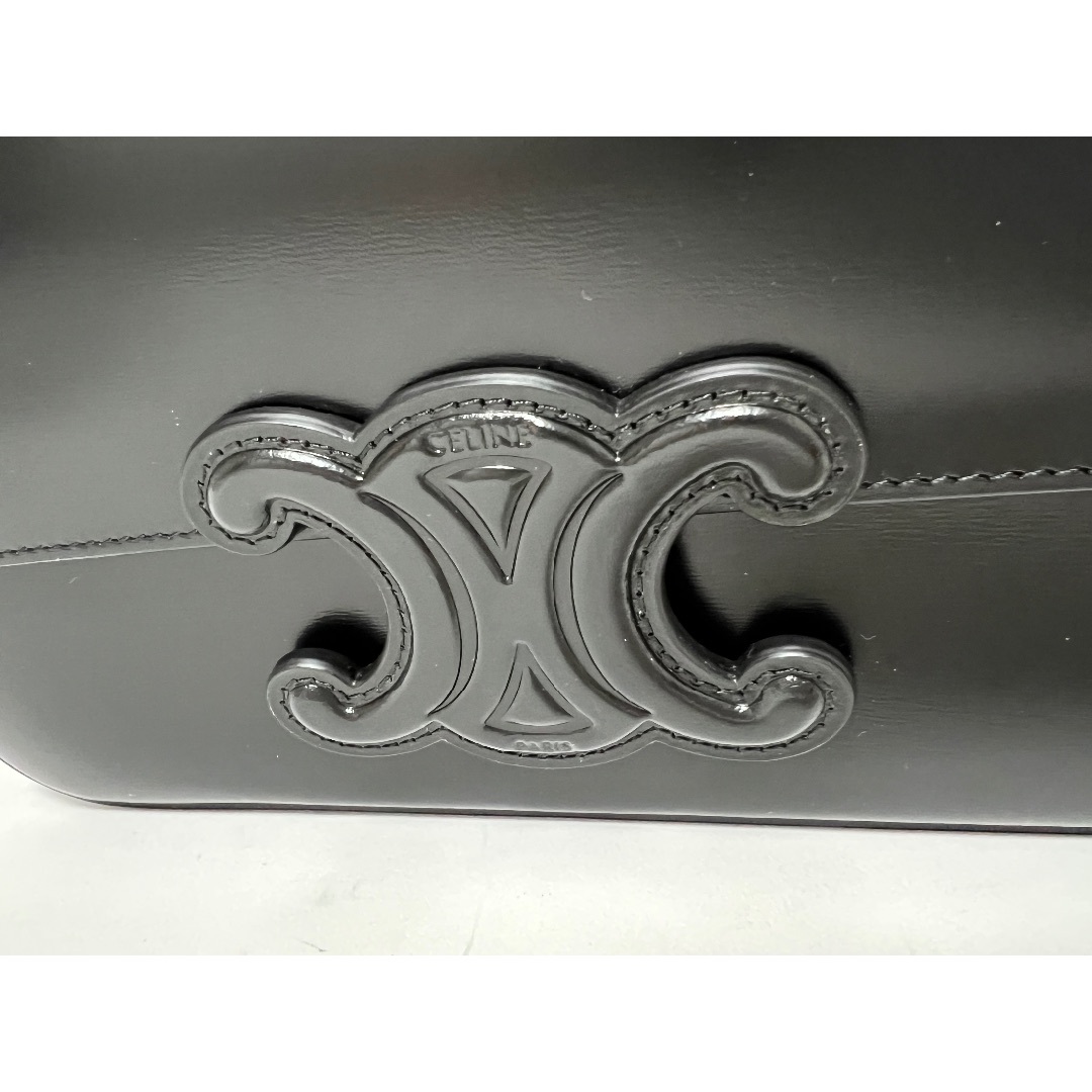 CELINE - セリーヌ チェーンショルダーバッグ トリオンフ ブラック