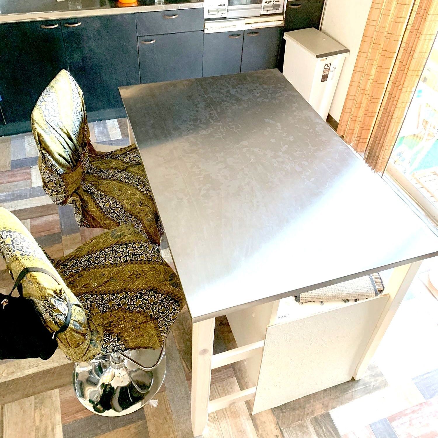 ニトリ：ワークテーブル/シナモ12078WH ステンの口コミやレビュー