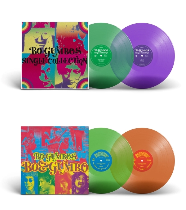 BO GUMBOSのアナログ2タイトルが2枚組カラーヴァイナル仕様で発売