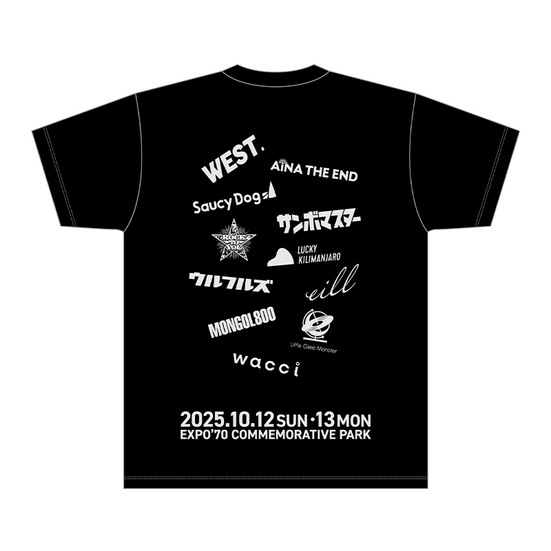 フェスTシャツ［ブラック］Mサイズ / WESSION FESTIVAL 2025 : WEST
