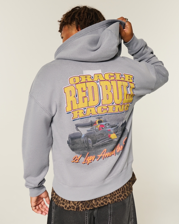 Men's Boxy Oracle Red Bull Racing Graphic Zip-Up Hoodie | Men's