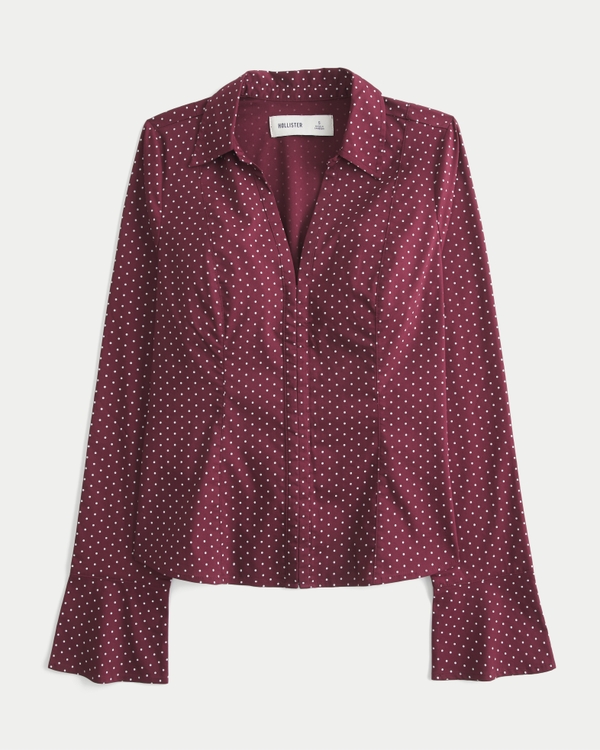 Women's Bell Sleeve Shirt | Women's Clearance | HollisterCo.ca