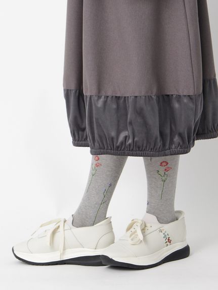 フローラルポルカジャカードハイソックス（ソックス）｜SUPER HAKKA