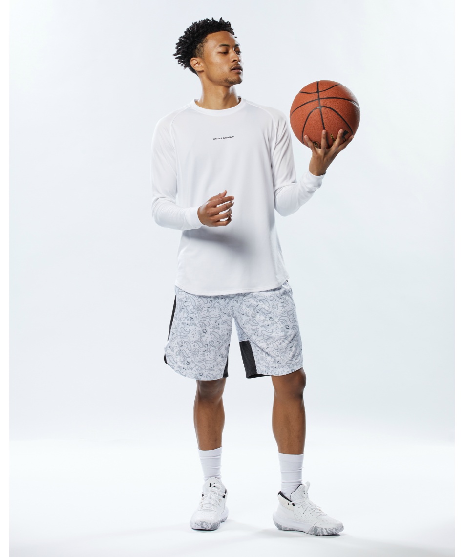 バスケットボール 長袖シャツ UAロングショット ロングスリーブ T