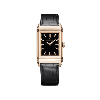 Pink Gold Reverso Tribute Enamel 'Horse' Man Watch Q39324D3