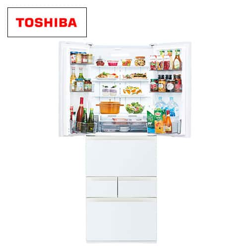 東芝 冷蔵庫 【良品】冷蔵庫 462L グランホワイト GR-U460FH(EW