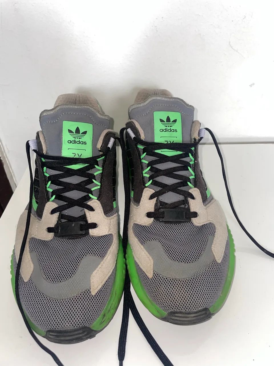 Adidas ZX 5K boost cinza/verde (Edição limitada) - Calçados